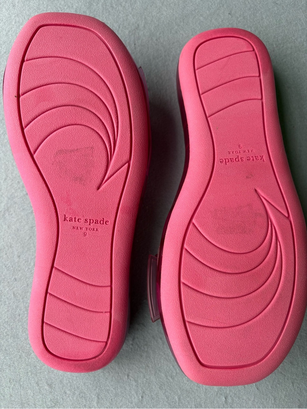 kate spade Pink Tie The Knot Slide Sandals Sz 9 - Picture 4 of 7